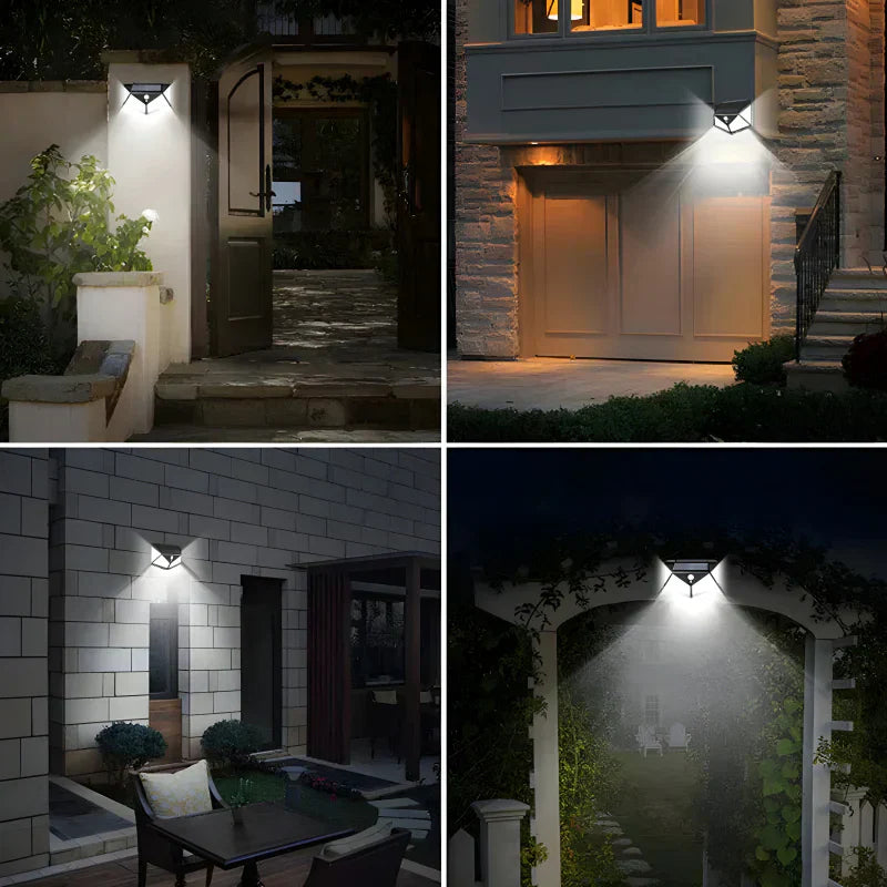 Wallmounted 100 Led's Solar Sensor Light
