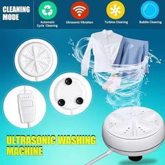 Ultrasonic Portable Washing Machine