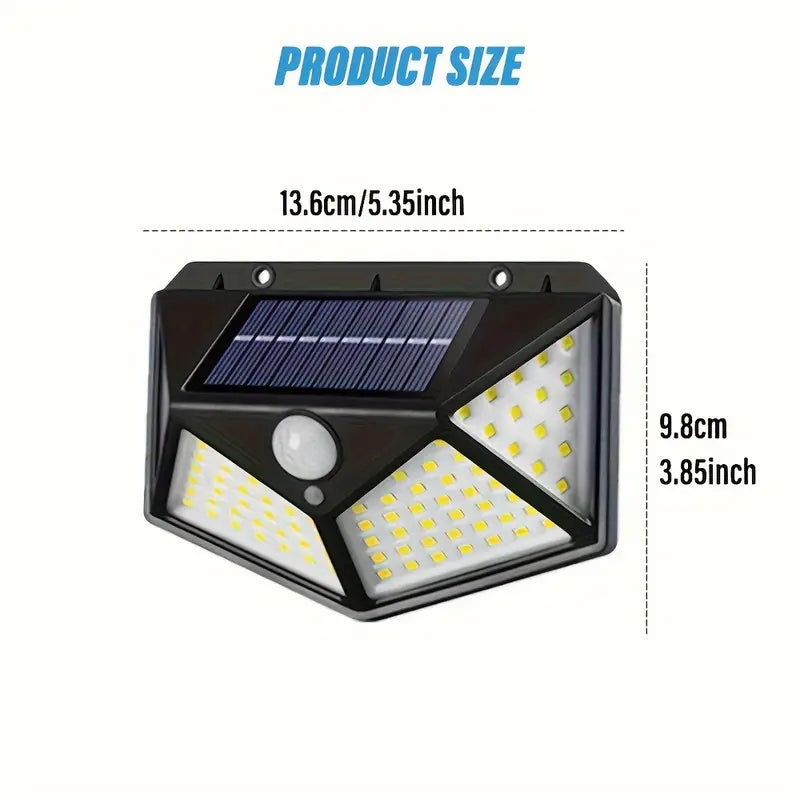 Wallmounted 100 Led's Solar Sensor Light