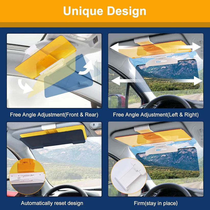Anti-Glare Safety Car Sun Visor Extender