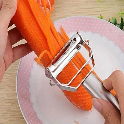 Multifunctional 2 In 1 Stainless Steel Peeler