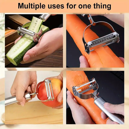Multifunctional 2 In 1 Stainless Steel Peeler