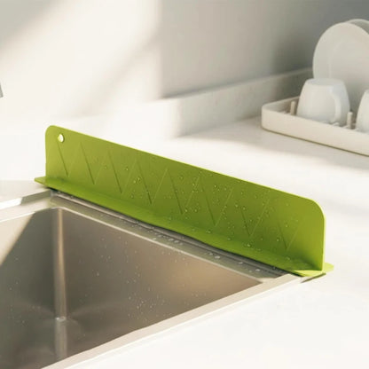 Kitchen Sink Splash Guard - Soft Silicone - Large Size - 16 Inch - Double Suction