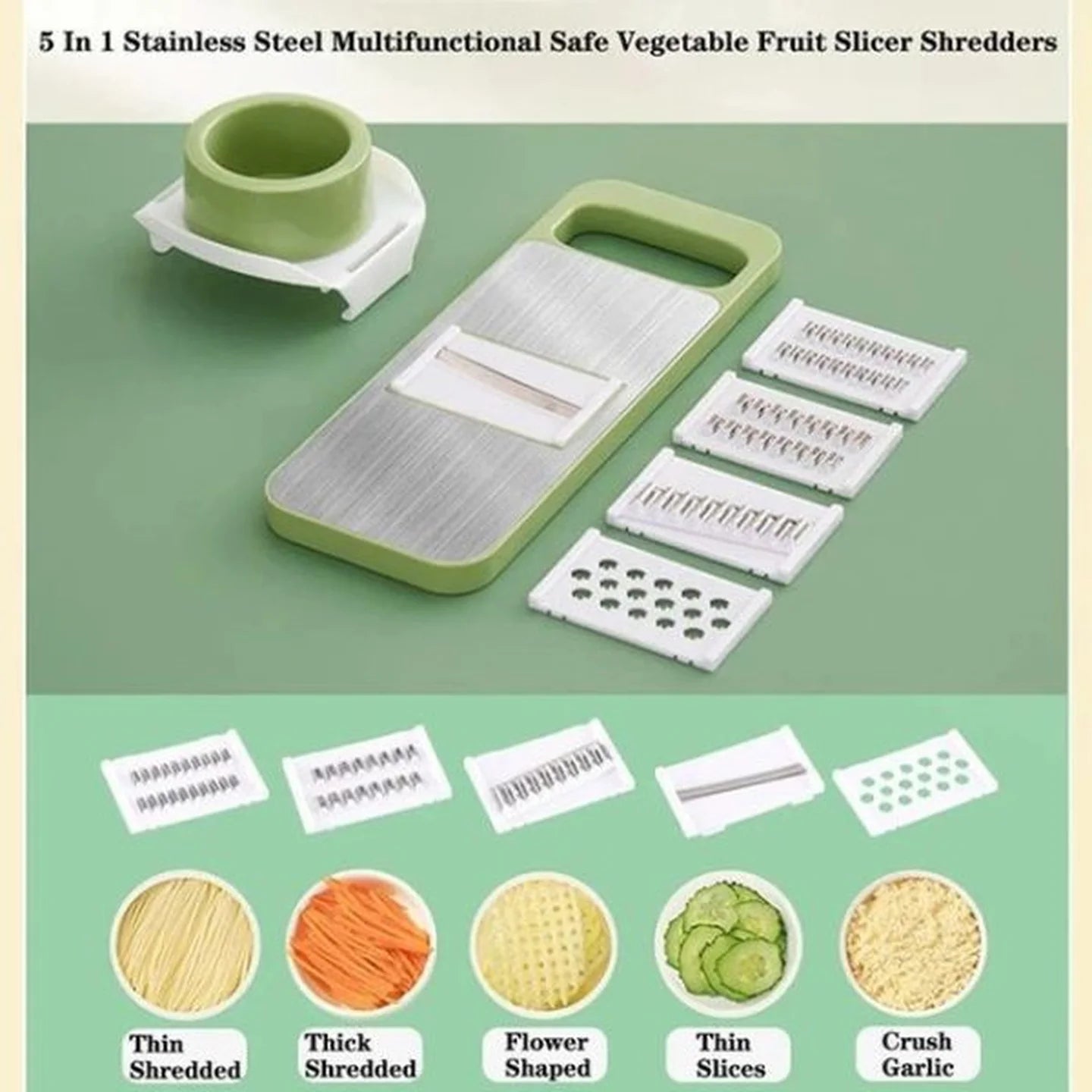 5-in-1 Multifunctional Vegetable & Fruit Slicer