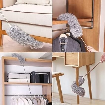Flexible Grey Mop With Long Rod