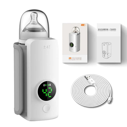 Portable Baby Bottle Warmer – Fast USB Rechargeable