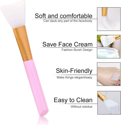 3PCS Silicone Face Mask Brush Facial Mask Mud Mixing