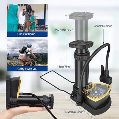 Portable High Pressure Foot Tyre Inflator Pump