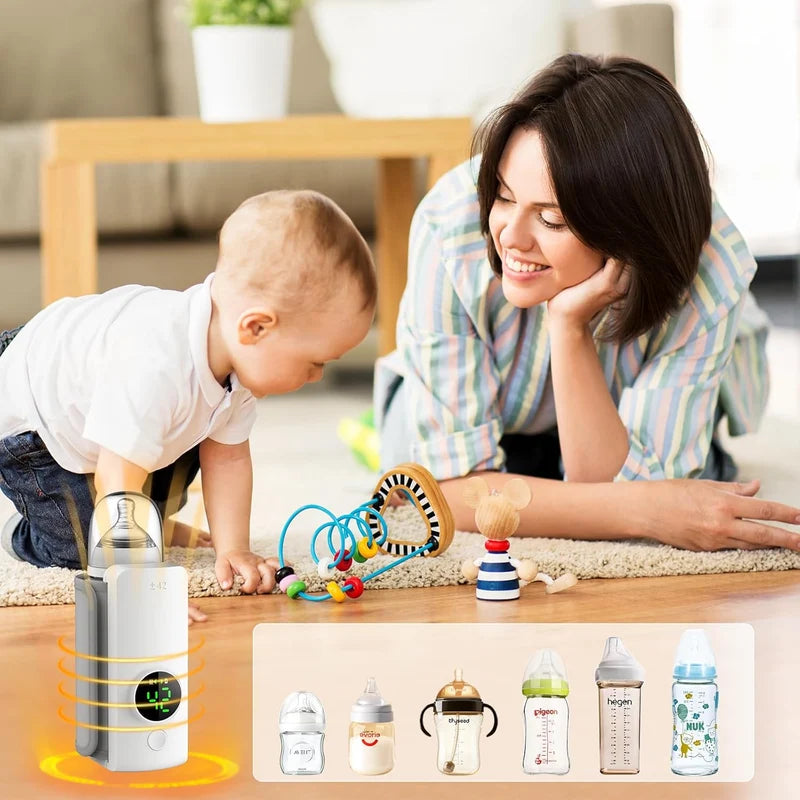 Portable Baby Bottle Warmer – Fast USB Rechargeable