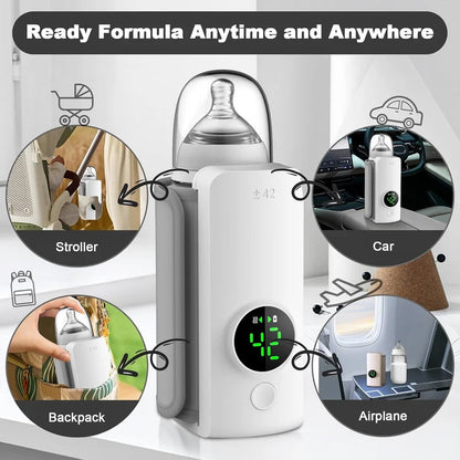 Portable Baby Bottle Warmer – Fast USB Rechargeable
