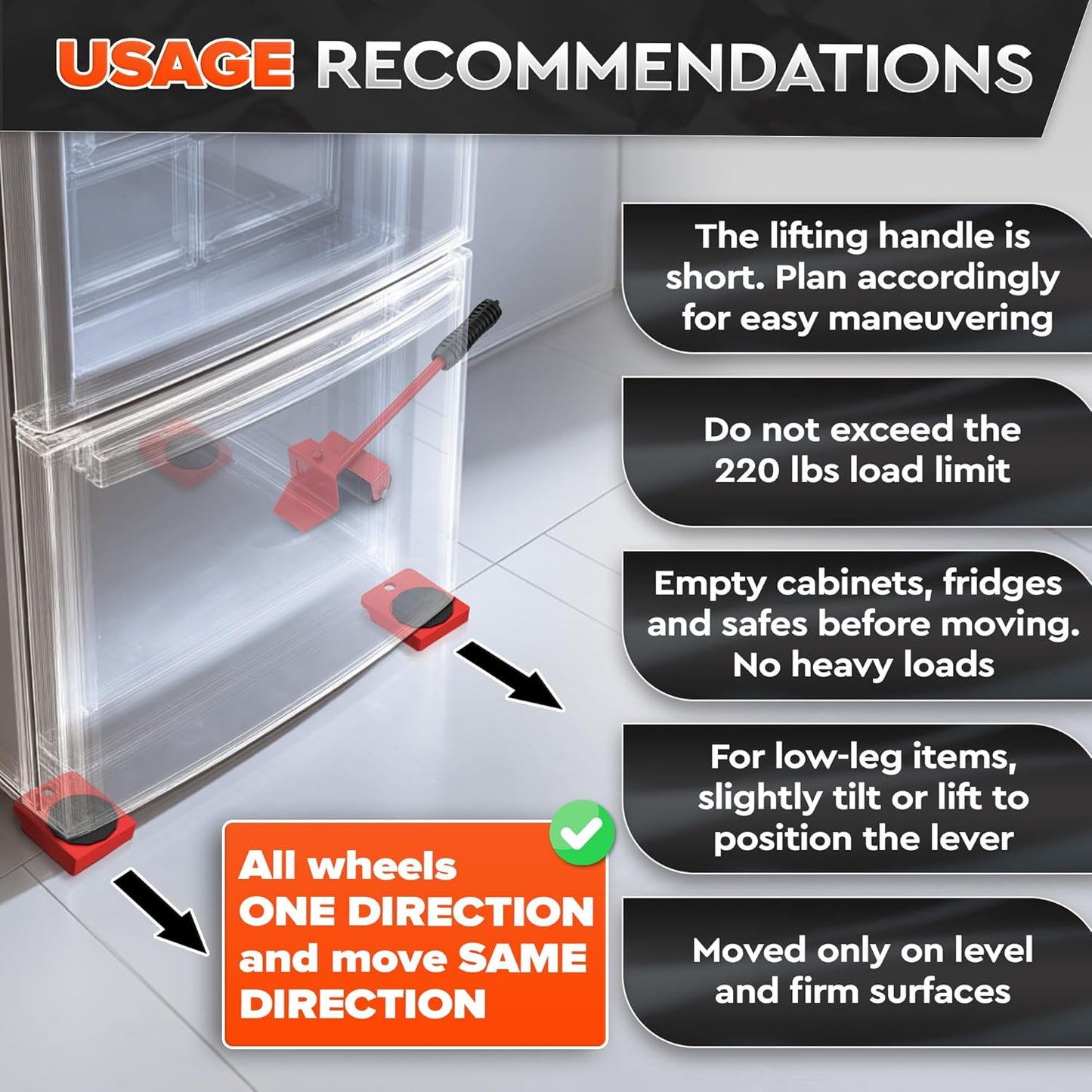 Furniture Lifter Movers Tool Set