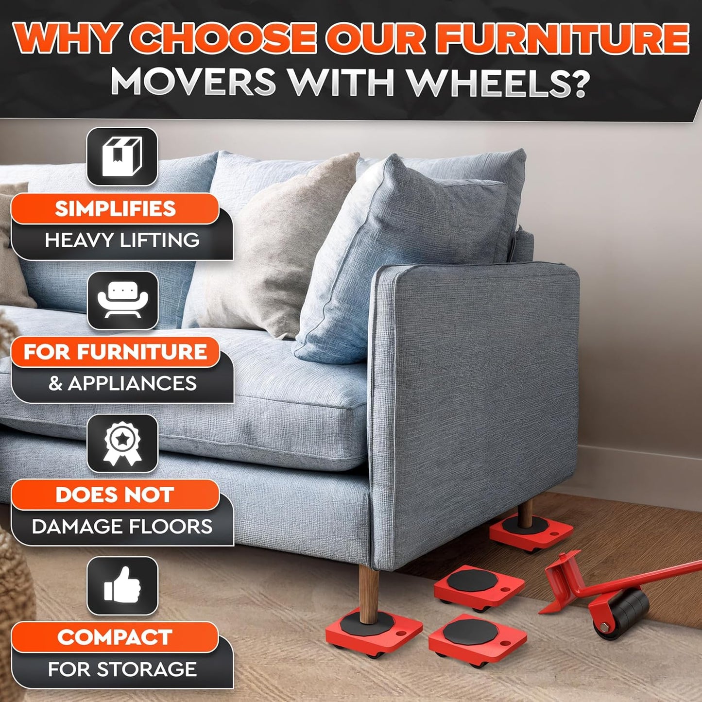 Furniture Lifter Movers Tool Set