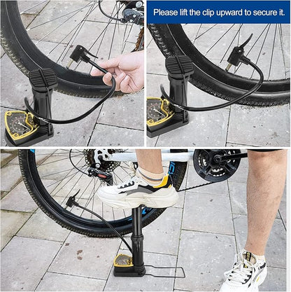 Portable High Pressure Foot Tyre Inflator Pump