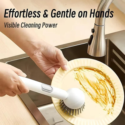 Adjustable Soap Dispensing Dish Brush for Sink & Cookware
