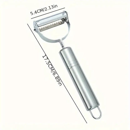 Multifunctional 2 In 1 Stainless Steel Peeler