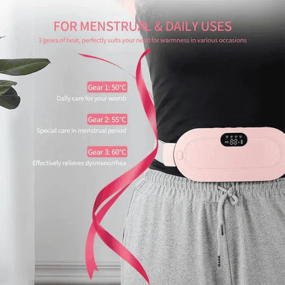 Period Cramp Relief Electric Heating Belt Massager