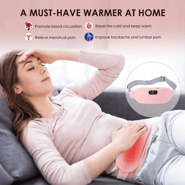 Period Cramp Relief Electric Heating Belt Massager