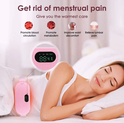 Period Cramp Relief Electric Heating Belt Massager