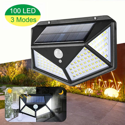 Wallmounted 100 Led's Solar Sensor Light