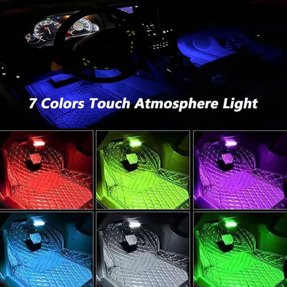 7 Color  Magnetic Car Interior Stobe Lights With Remote Control